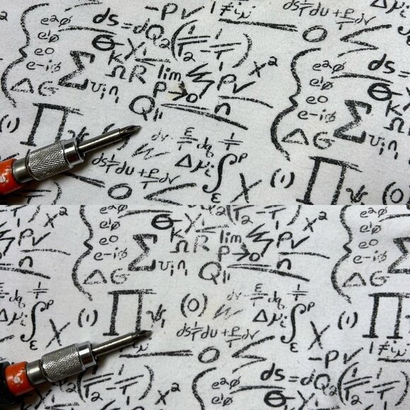 90s vintage math formula equation print t-shirt boxy short IB Diffusion. - Picture 6 of 6